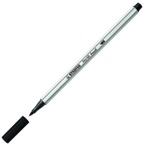 Stabilo: Pen 68 Pinselmarker schwarz Bild 1