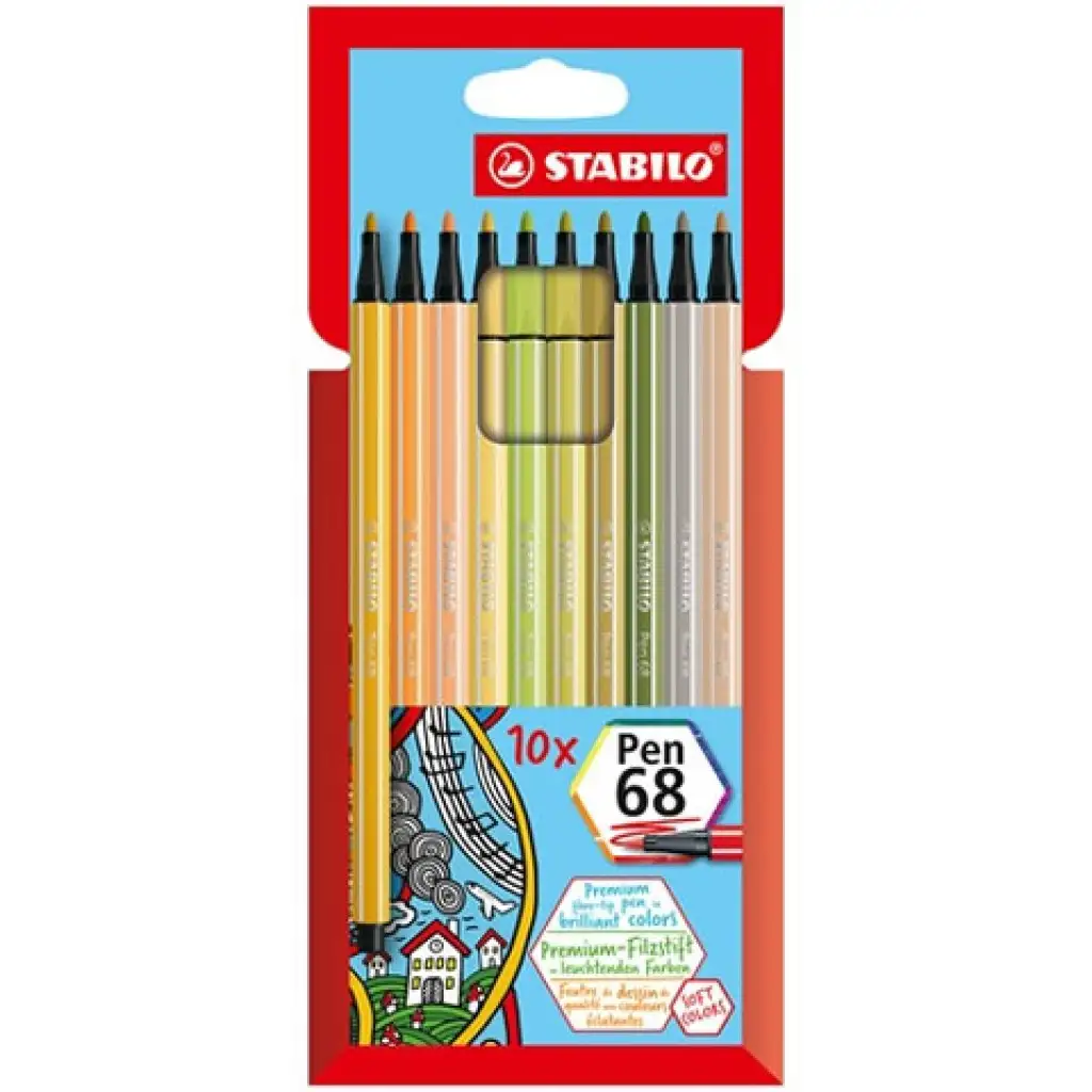 Stabilo: Pen 68 Filzstift 10er-Set Bild 1