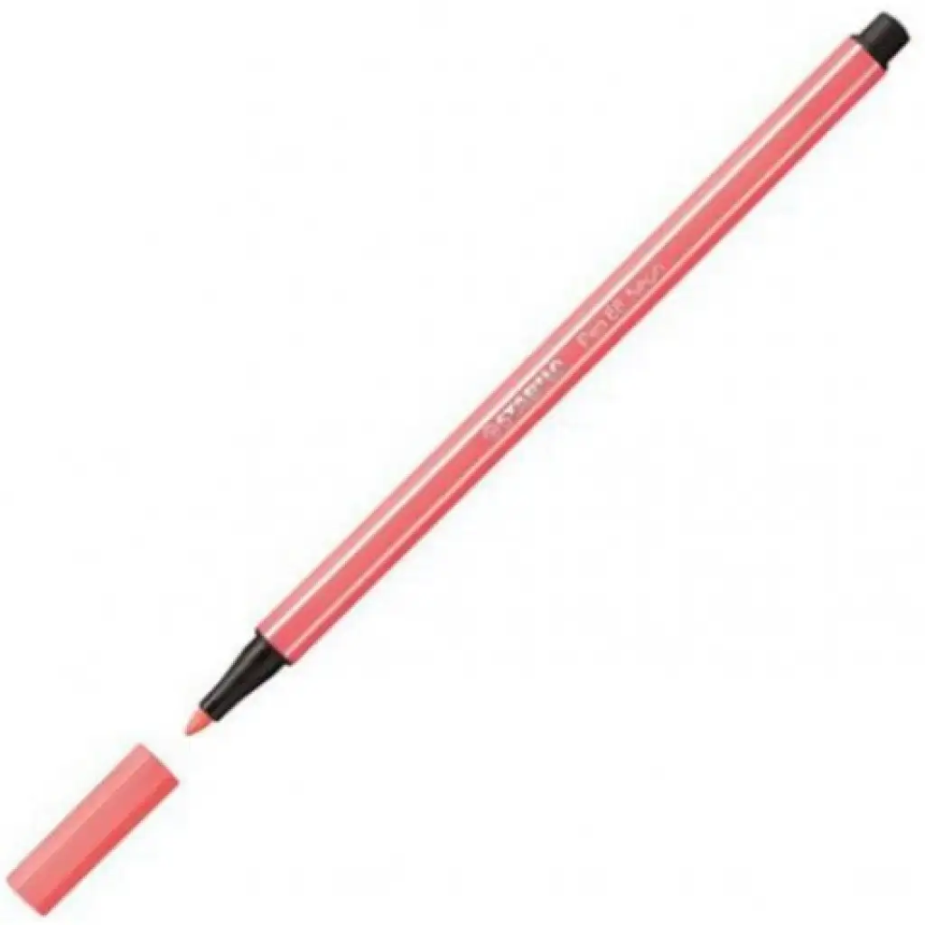 Stabilo: Pen 68 Filzstift in fluoreszierendem Rot, 1 mm Bild 2