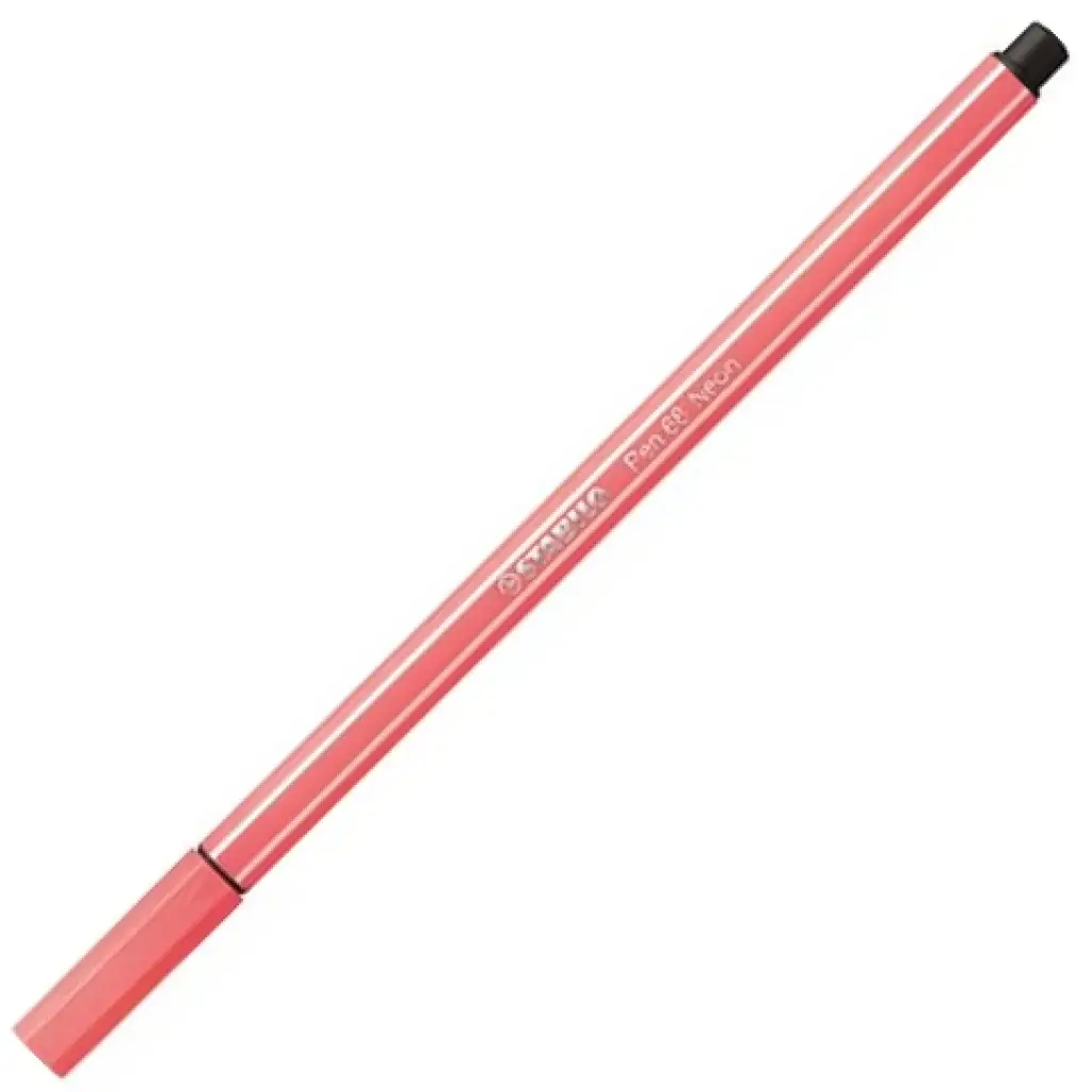 Stabilo: Pen 68 Filzstift in fluoreszierendem Rot, 1 mm Bild 1