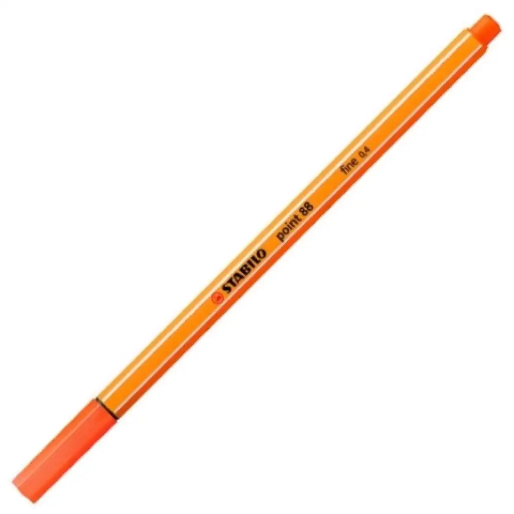 Stabilo: Point 88 Fineliner 0,4mm in hellem Zinnoberrot Bild 1