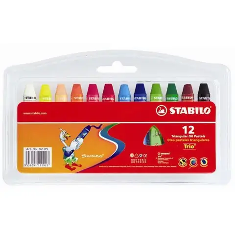 Stabilo: Trio Ölkreide Set 12 Stück Bild 1