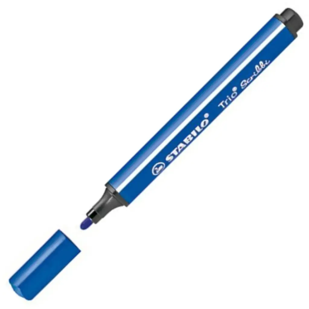 Stabilo: Trio Scribble dreieckiger Filzstift in Blau Bild 2