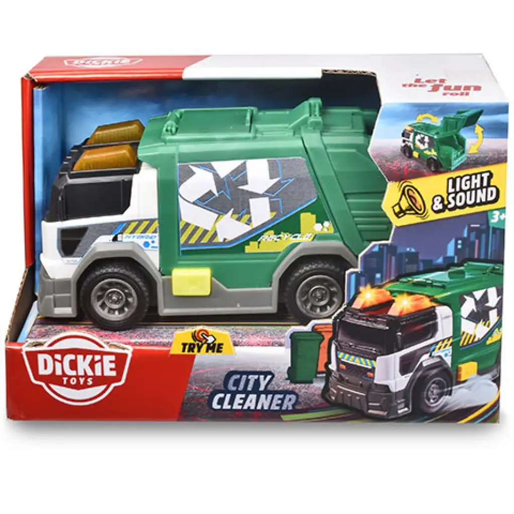 Städtischer Müllwagen mit Licht und Sound 15cm - Dickie Toys Bild 1