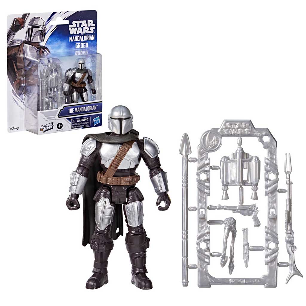 Star Wars: ActionVerse 11cm große The Mandalorian Figur mit Zubehör - Hasbro Bild 2