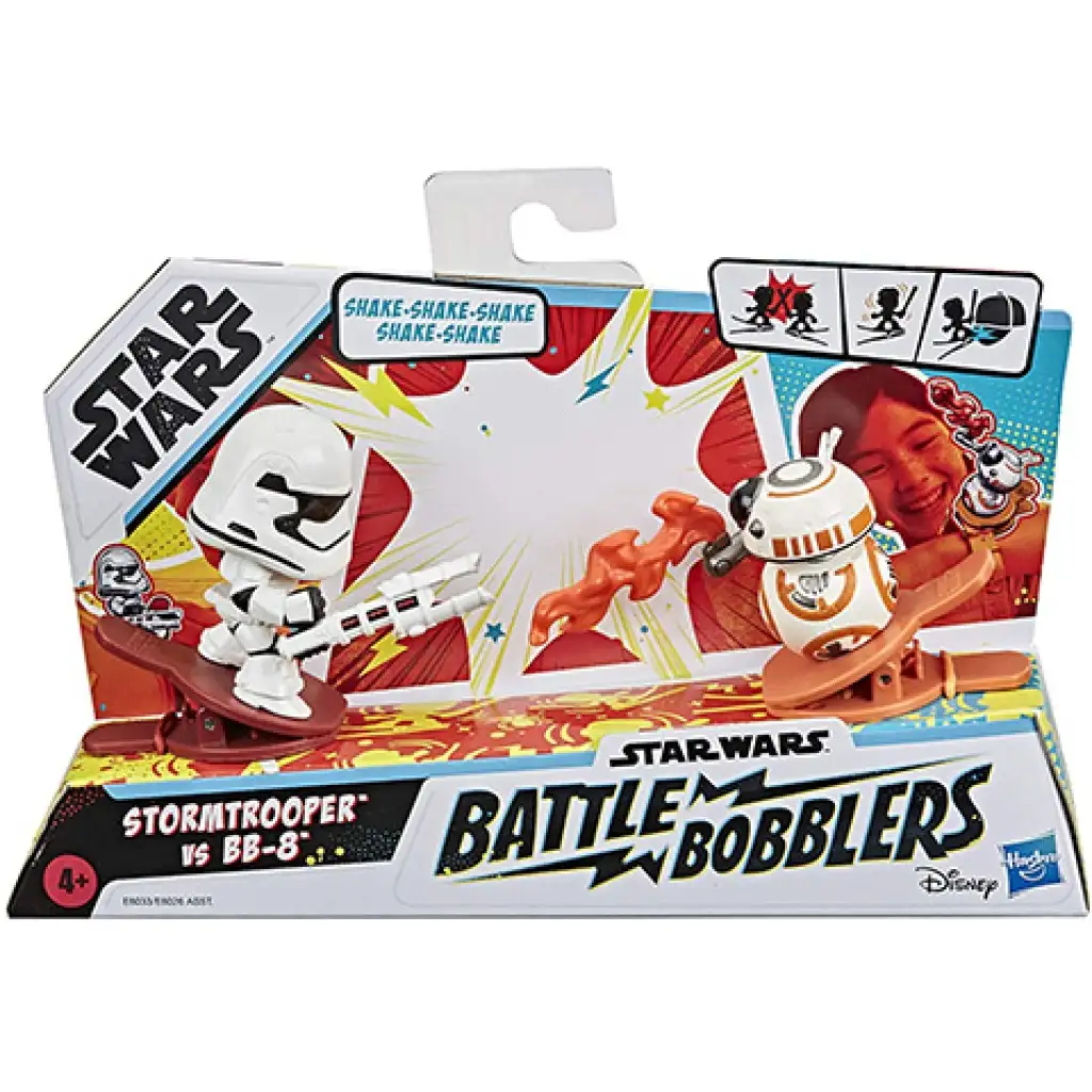 Star Wars Battle Bobblers BB-8 vs Stormtrooper Clip-Figur - Hasbro Bild 1