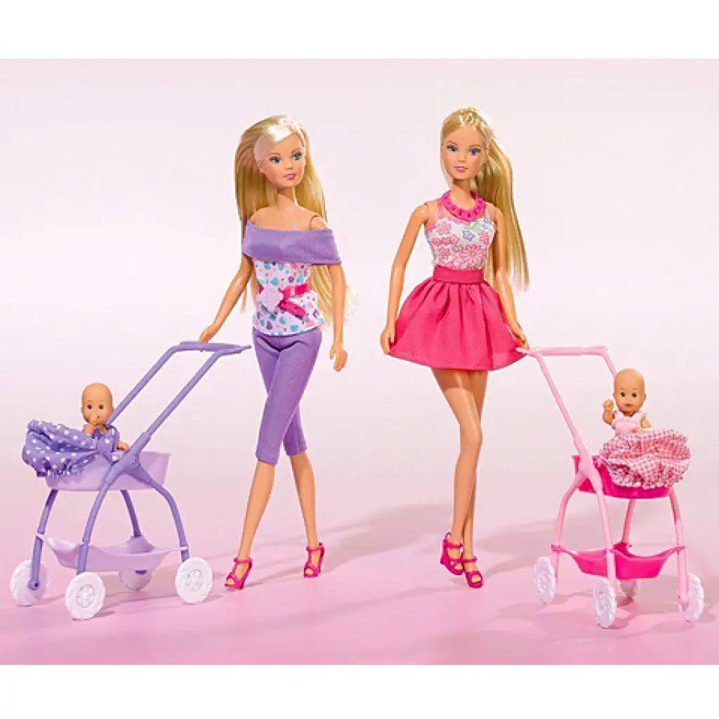 Steffi Love: Baby mit Kinderwagen in 2 Varianten - Simba Toys Bild 4