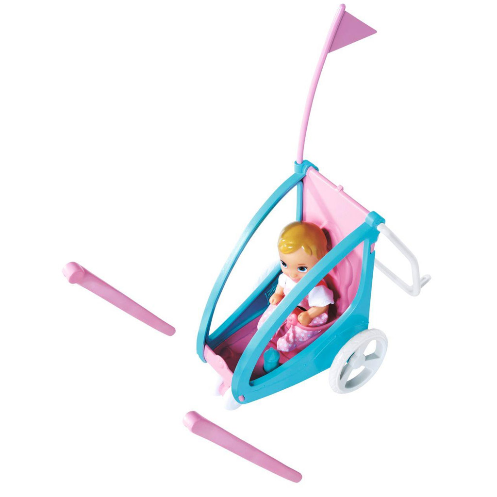 Steffi Love: Radfahrende Steffi Puppe mit Kinderanhänger - Simba Toys Bild 3