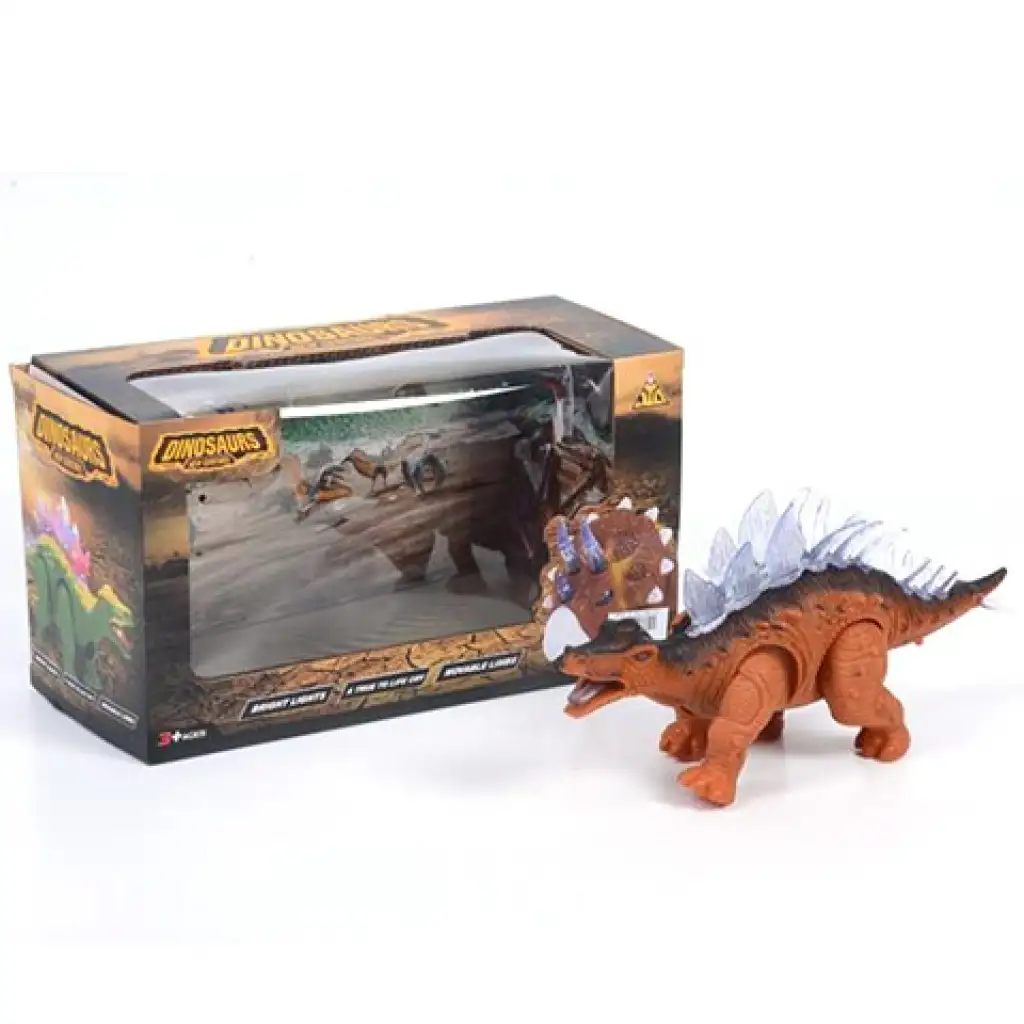 Stegosaurus-Dinosaurier-Figur mit Lichteffekten Bild 1