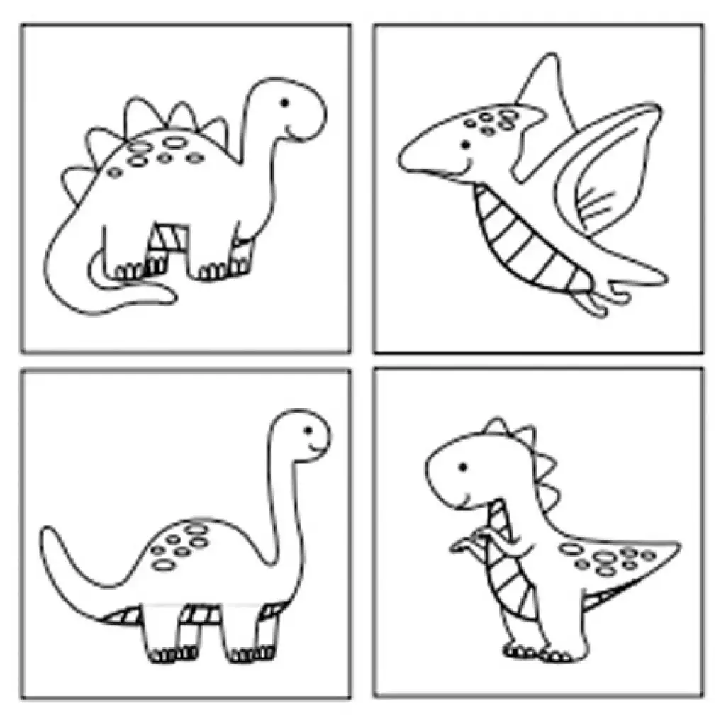 Sticker Art: Dinosaurier ausmalbare Aufkleber-Set - Comansi Bild 2