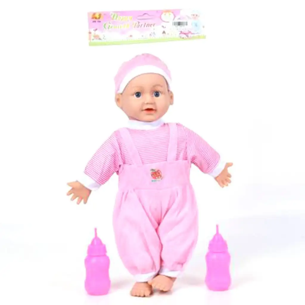 Stoffkörper fütterbare Puppe mit Zubehör, mit Soundeffekten 21cm Bild 1