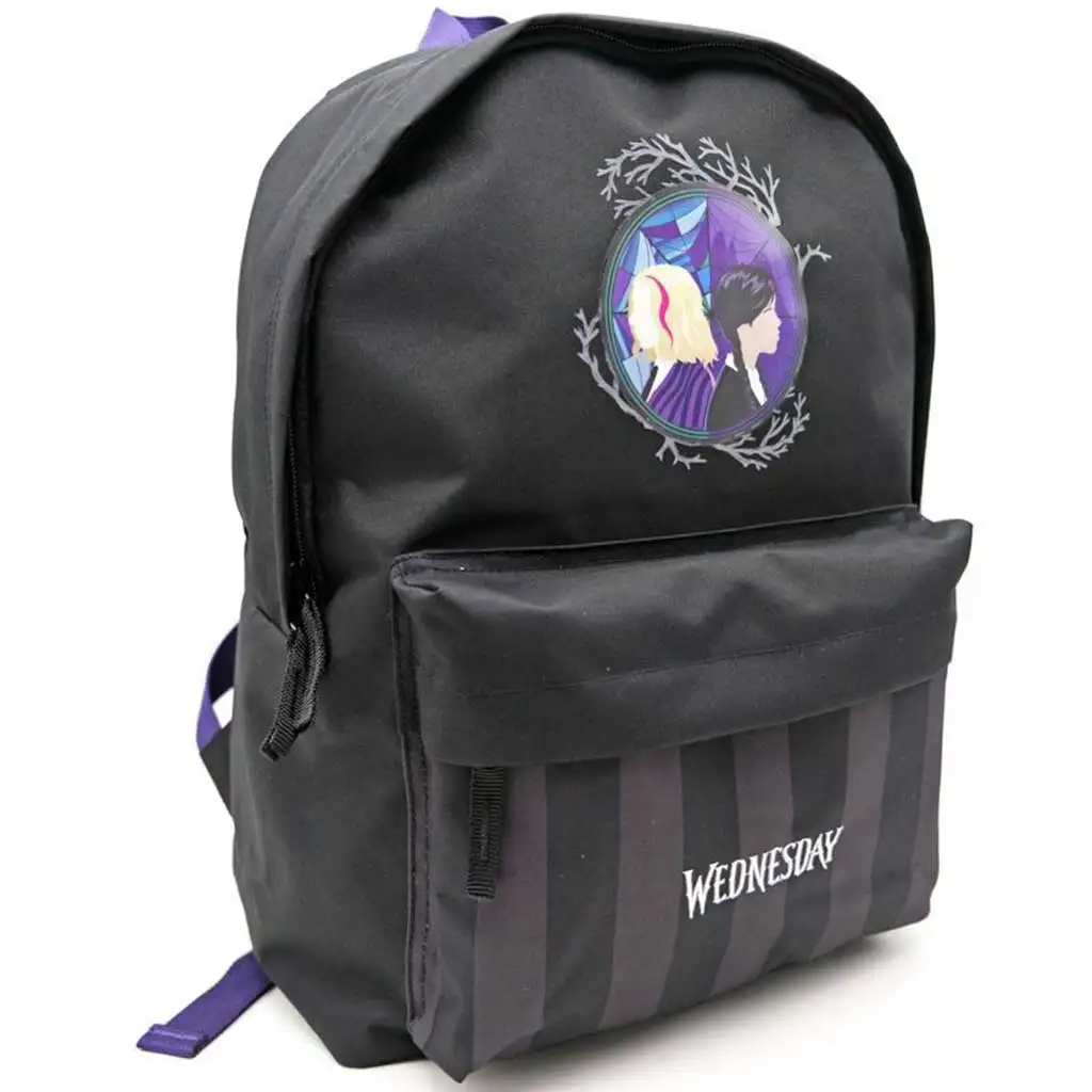 St.Right: Wednesday zweifächiger Schulrucksack, Rucksack 40x30x12cm Bild 2