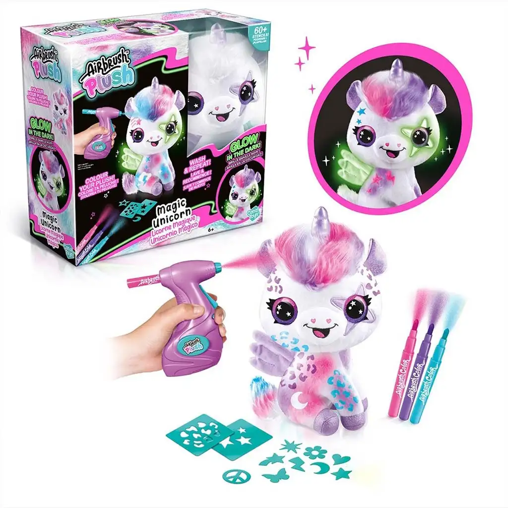 Style4Ever Färbbare Plüsch leuchtender Einhorn Set Bild 2