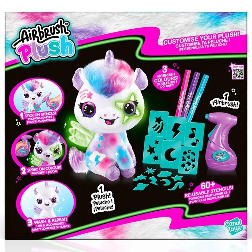 Style4Ever Färbbare Plüsch leuchtender Einhorn Set Bild 3