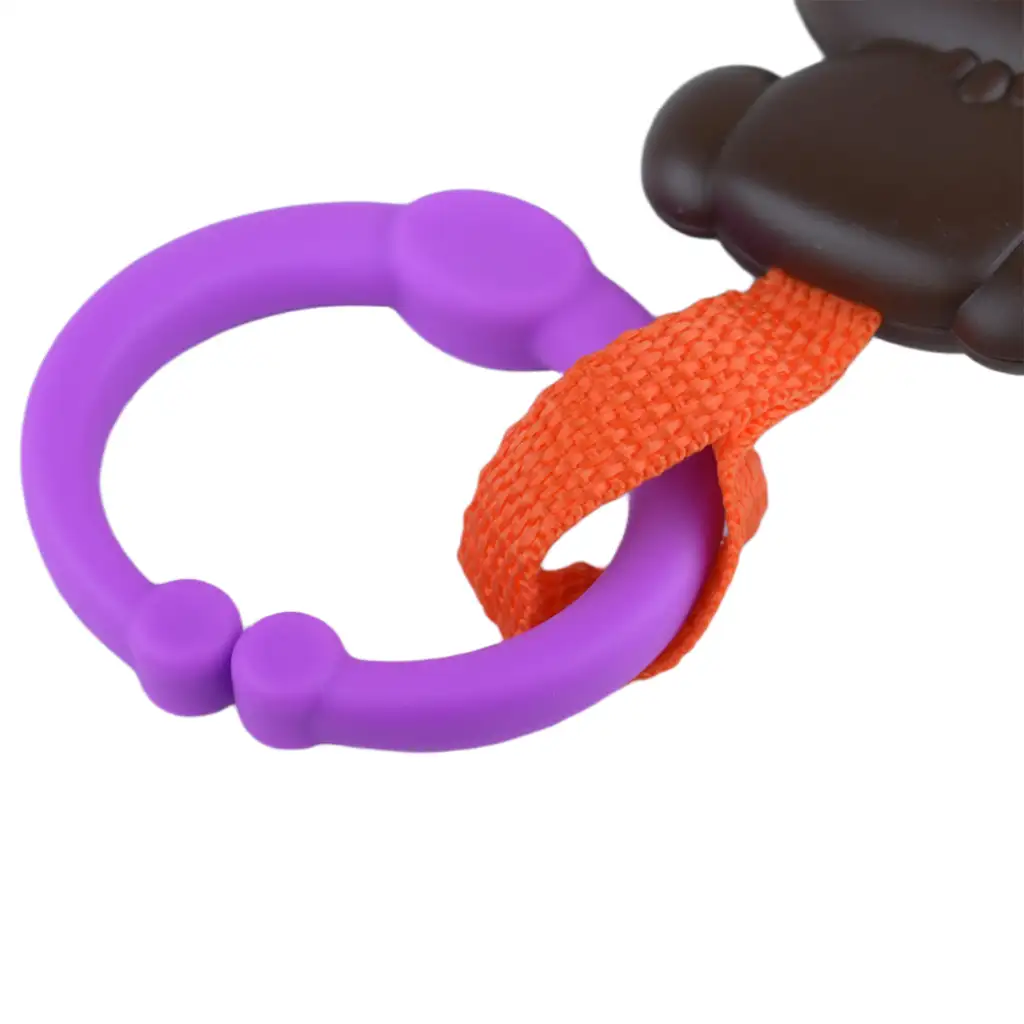Sun Baby: Fröhlicher brauner Affe BPA-freie Babyrassel Bild 4