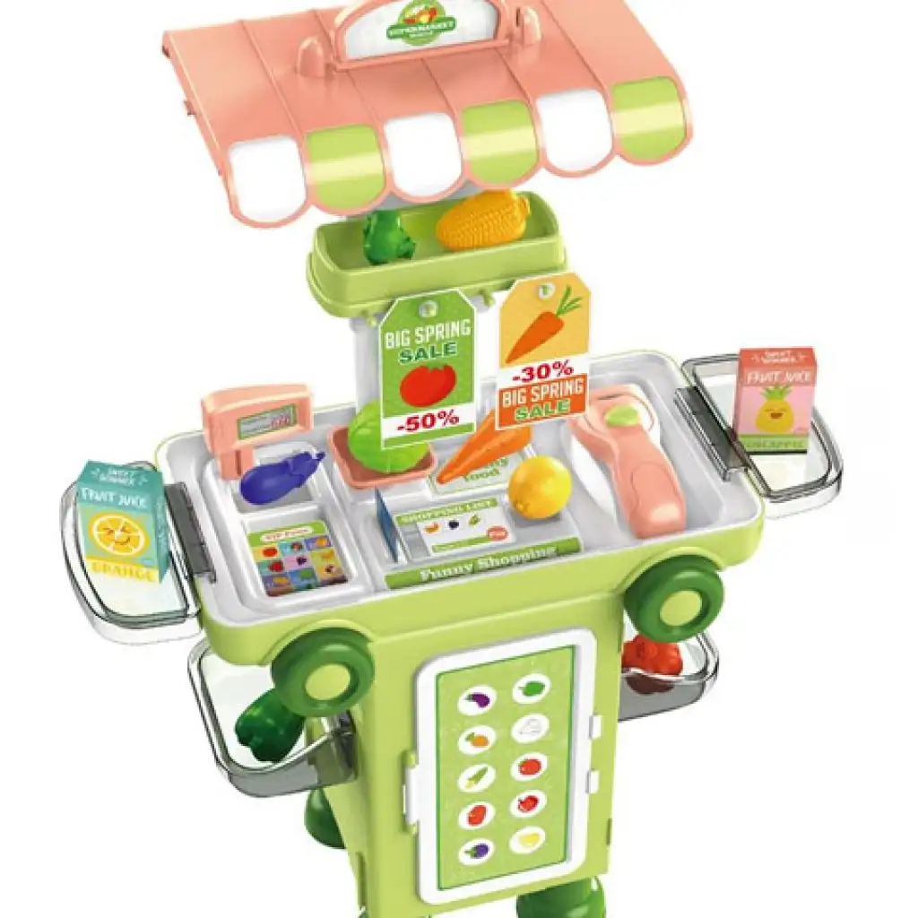 Supermarkt Spielset in rollbarem Aufbewahrungskoffer 37-teilig Bild 1