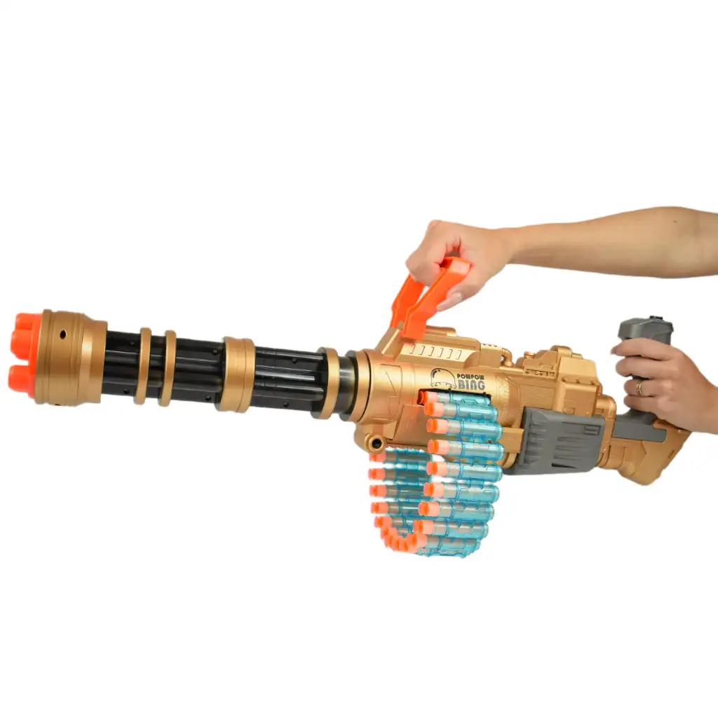 SuperShoot: Elektronisches riesiges Schaumstoffgeschütz mit Patronen und Akku 70cm Bild 4
