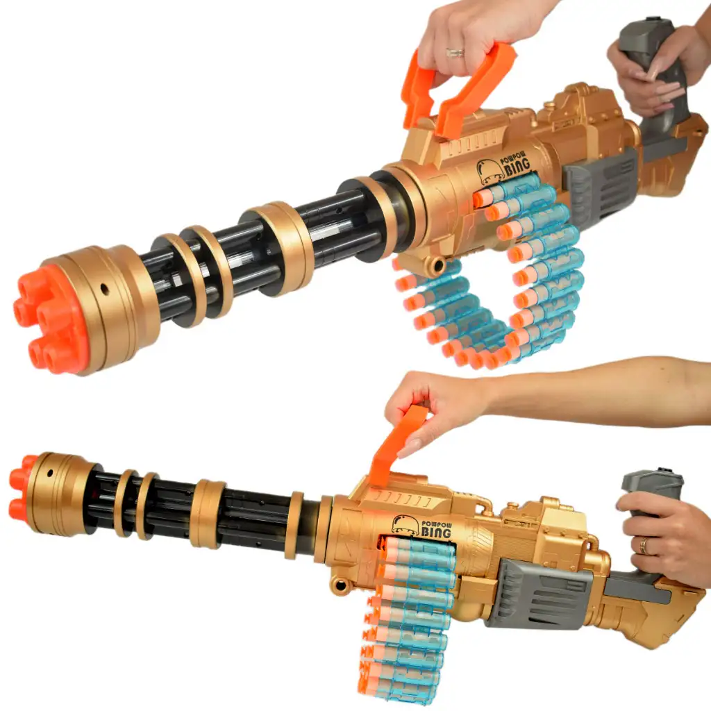 SuperShoot: Elektronisches riesiges Schaumstoffgeschütz mit Patronen und Akku 70cm Bild 9