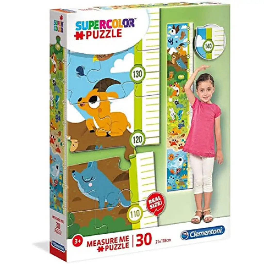 Süße Tierchen Wandmaßstab 30-teiliges Puzzle - Clementoni Bild 1