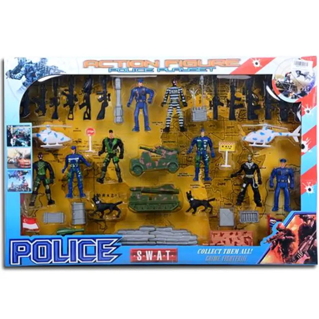 SWAT Polizeispielzeugfiguren-Set Bild 1