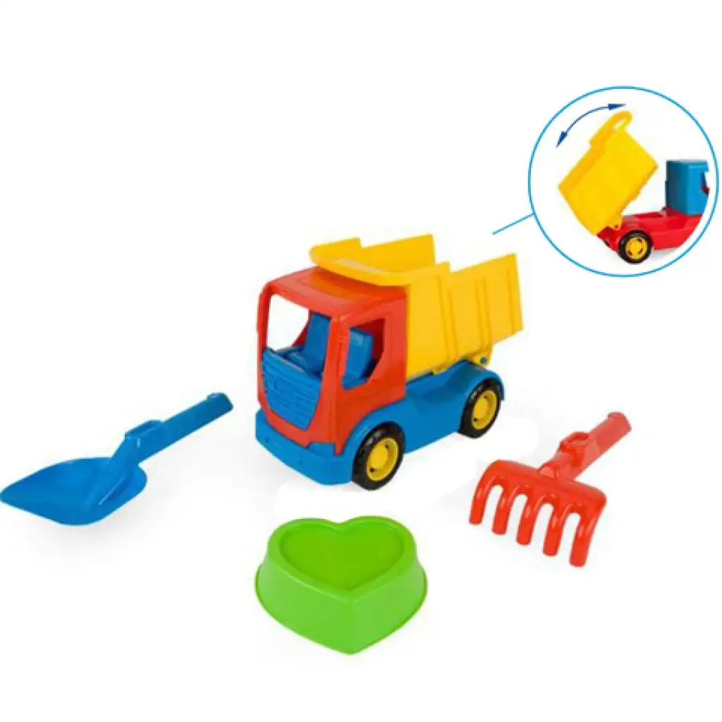 Tech Truck Dumper Sandkasten Set 23cm - Wader Bild 1
