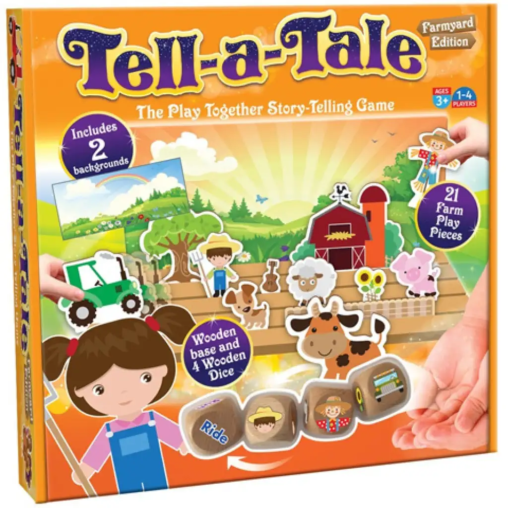 Tell-a-Tale Bauernhof Geschichtenerzähler Spiel - Cheatwell Games Bild 1