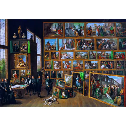 Teniers: Kunstsammlung des Erzherzogs Leopold Museum HQC Puzzle 2000 Teile - Clementoni Bild 2