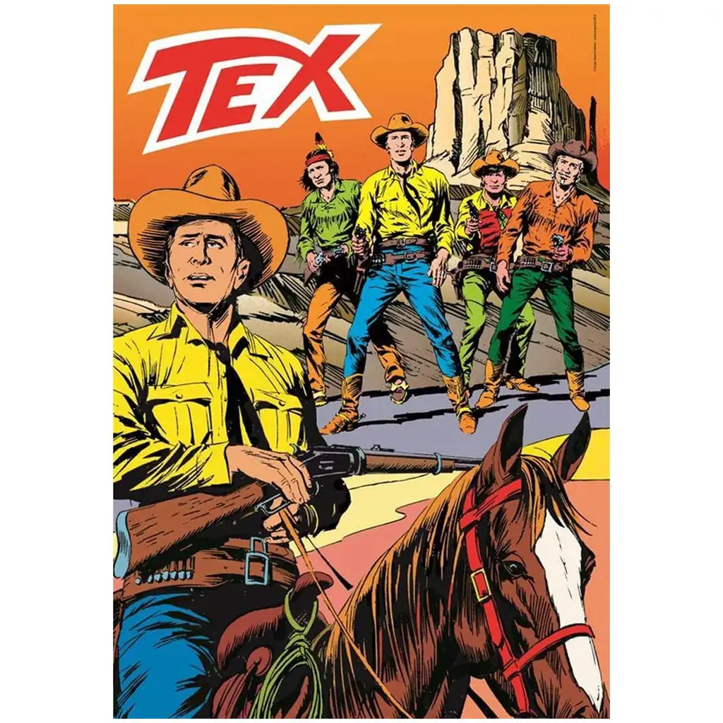 Tex 2 Comic HQC 1000-teilige Puzzle mit Poster - Clementoni Bild 2