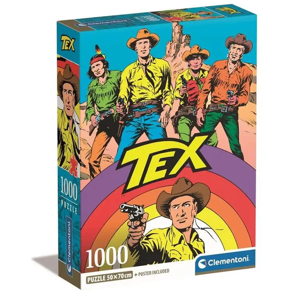 Tex Comic HQC 1000-teilige Puzzle mit Poster - Clementoni Bild 1