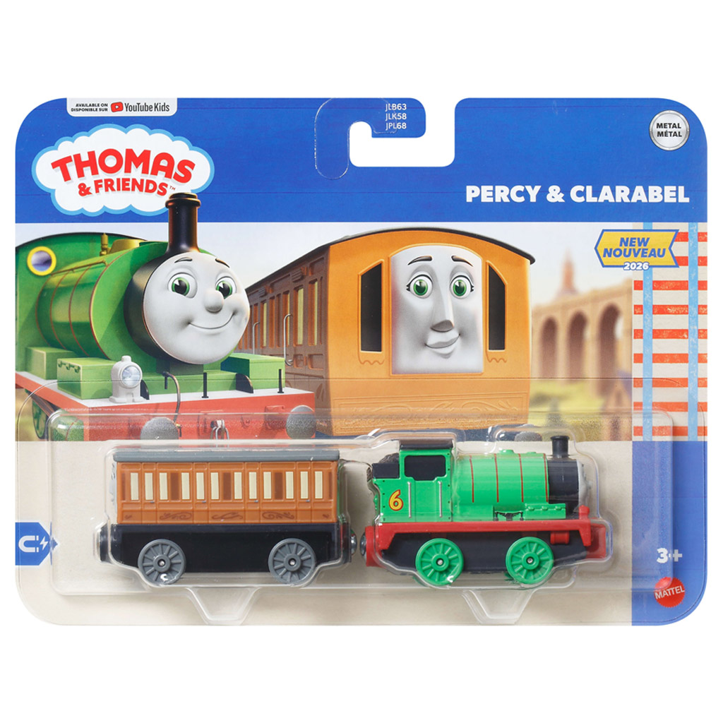 Thomas Deluxe Lokomotive Doppelpack Percy & Clarabel - Mattel Bild 1