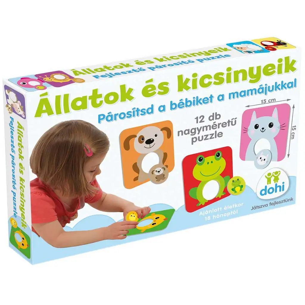 Tiere und ihre Jungen Zuordnungspuzzle Bild 1