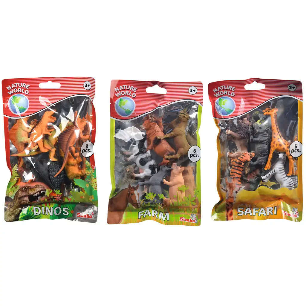 Tierfiguren-Set mit Bauernhof-, Dinosaurier- oder Dschungel-Tieren - Simba Toys Bild 2