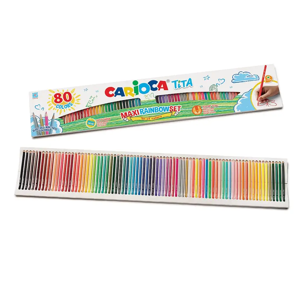 Tita Maxi Rainbow 80er-Set Buntstifte - Carioca Bild 2