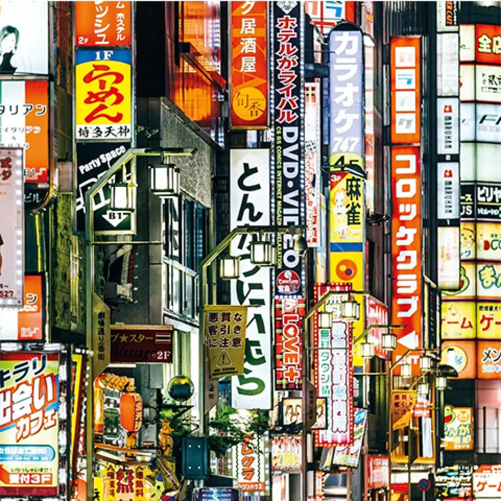 Tokio Lichter 250-teiliges Puzzle mit Rahmen - Clementoni Bild 2