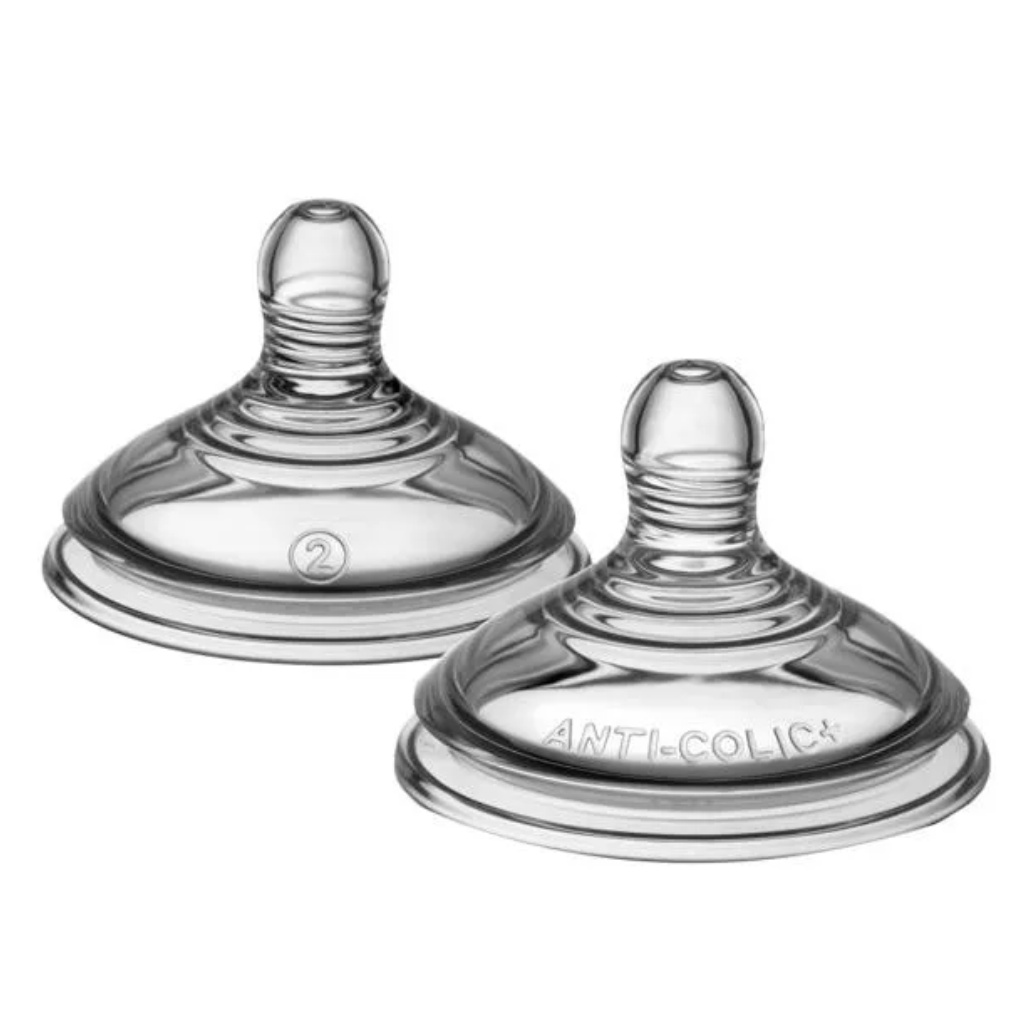Tommee Tippee: Anti-Kolik mittlere Fluss Sauger (3 Monate+) 2 Stück Bild 2