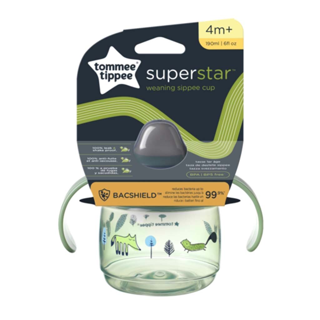 Tommee Tippee: Superstar Trinkbecher in grün 190ml (4 Monate+) Bild 1