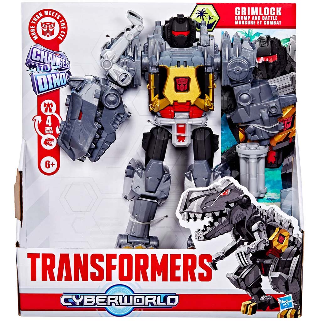 Transformers Cyberworld: Chomp & Battle Grimlock Figur 22,5cm - Hasbro Bild 1