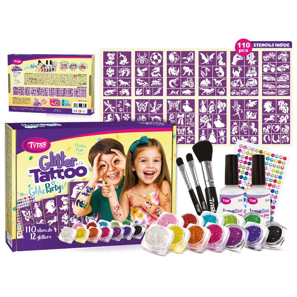 Tytoo: GlitzParty Glitzer-Tattoo-Set Bild 1
