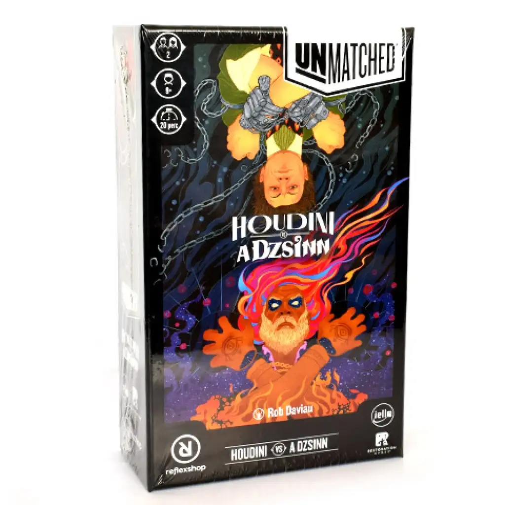 Unmatched: Houdini vs. Der Dschinn Brettspiel Bild 1