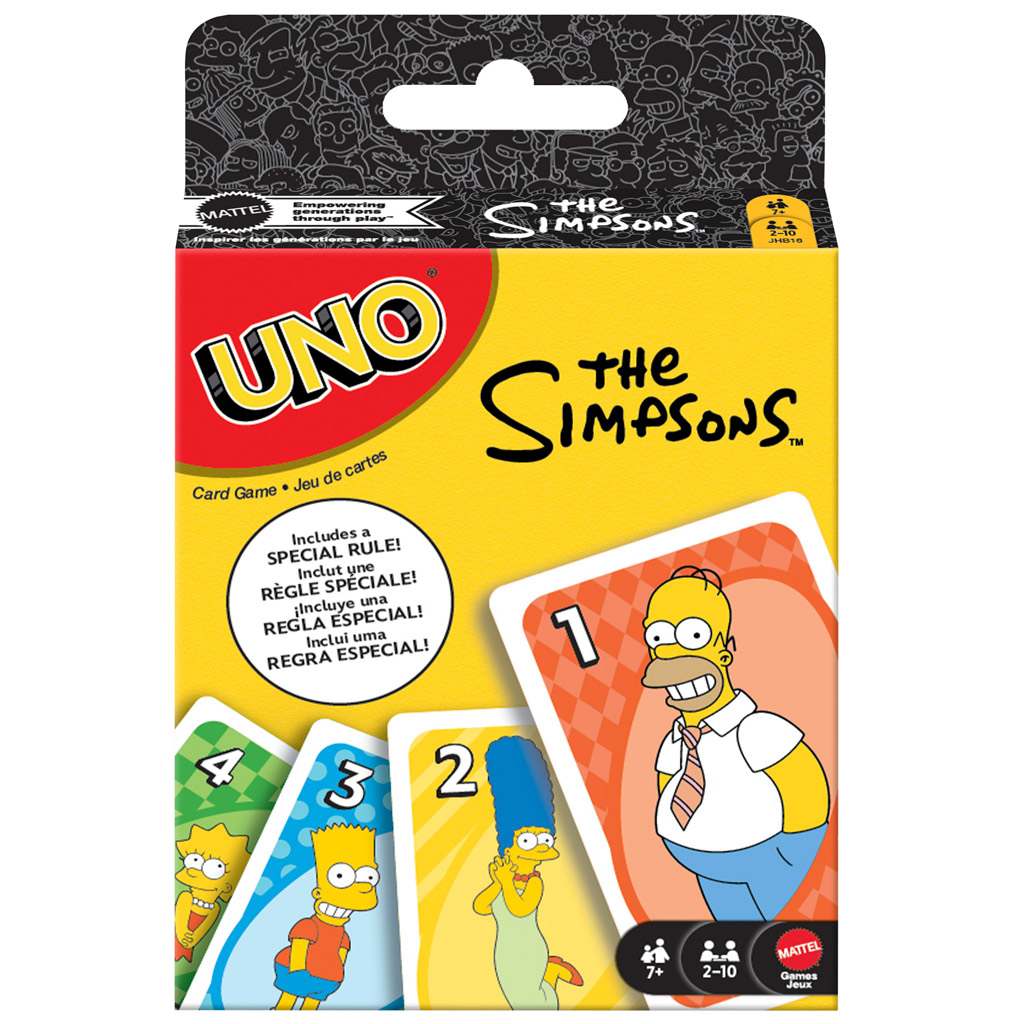 UNO Simpson Kartenspiel – Mattel Bild 1