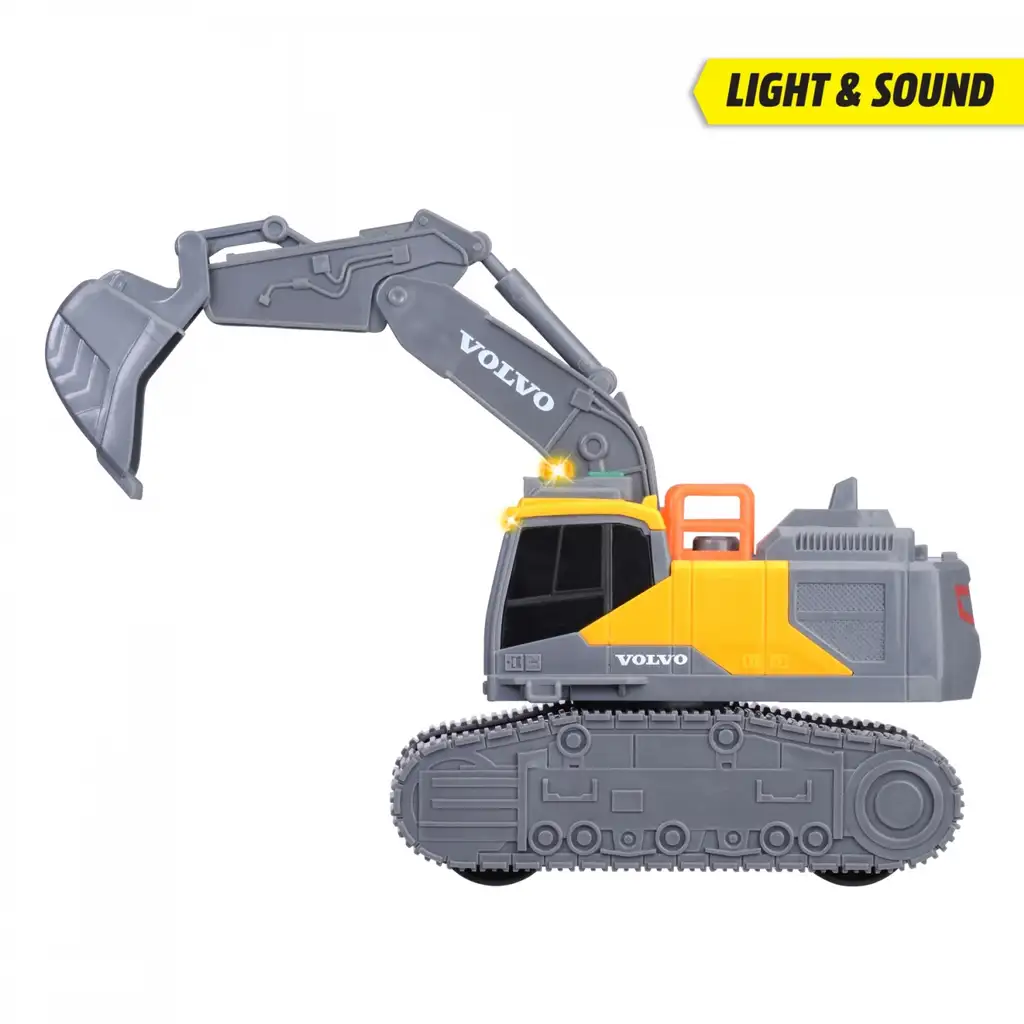 Volvo Bagger mit Licht- und Soundeffekten 23cm - Dickie Toys Bild 4