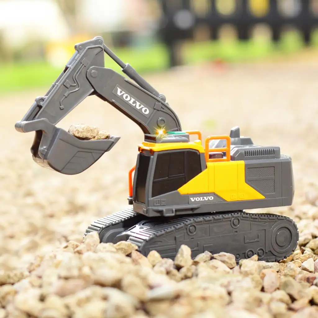 Volvo Bagger mit Licht- und Soundeffekten 23cm - Dickie Toys Bild 5