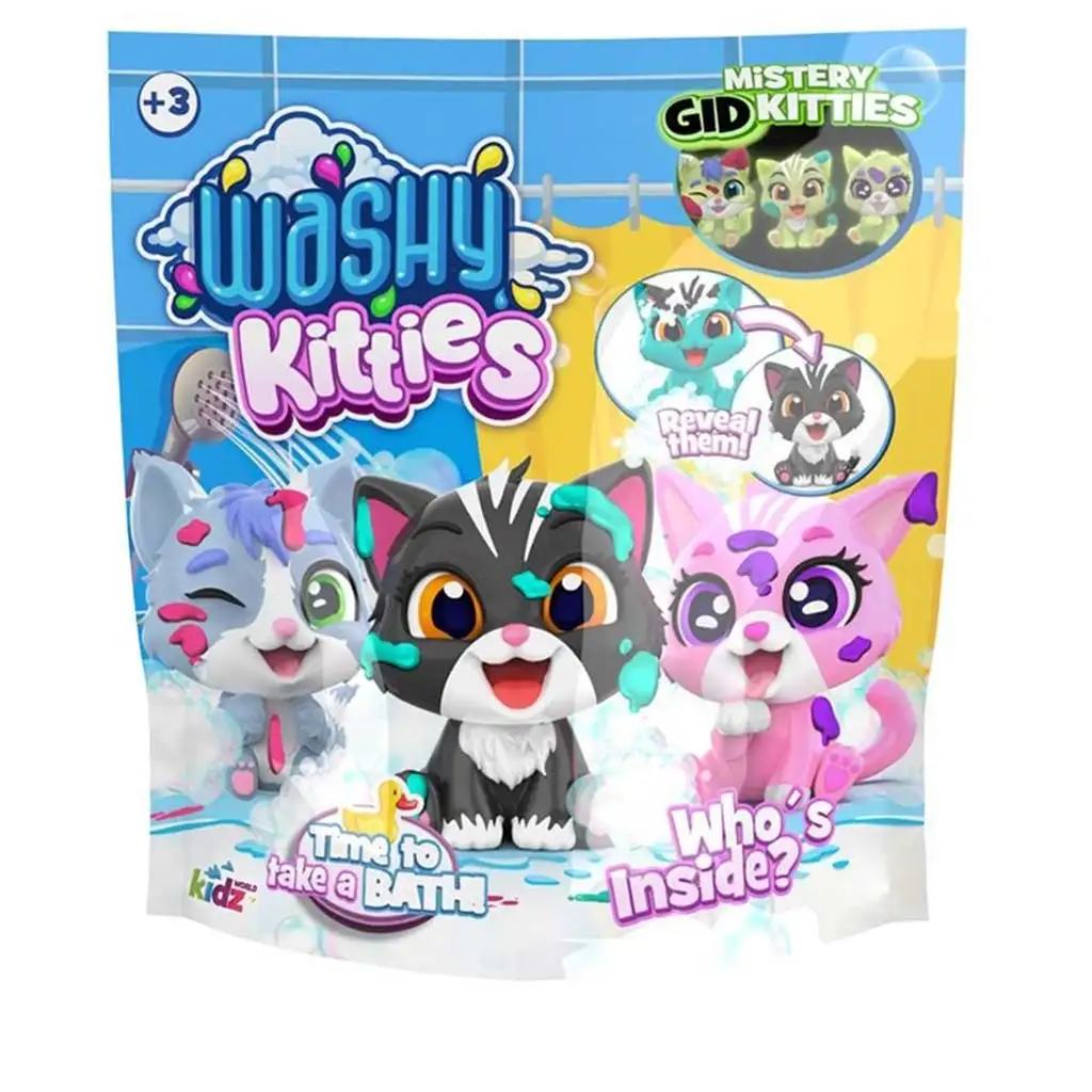Washy Friends: Color Reveal Wasserfarben Kätzchen Überraschungstasche verschiedene 1 Stück Bild 1
