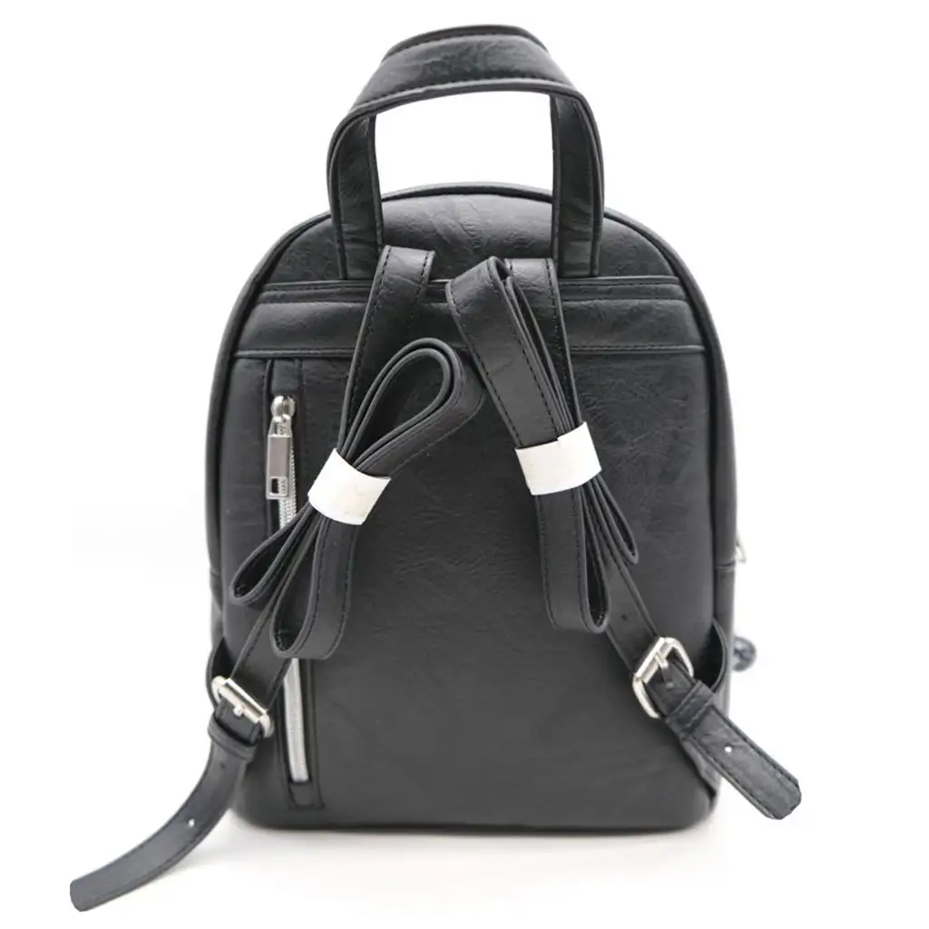 Wednesday schwarzer Rucksack 29x21x11cm Bild 2