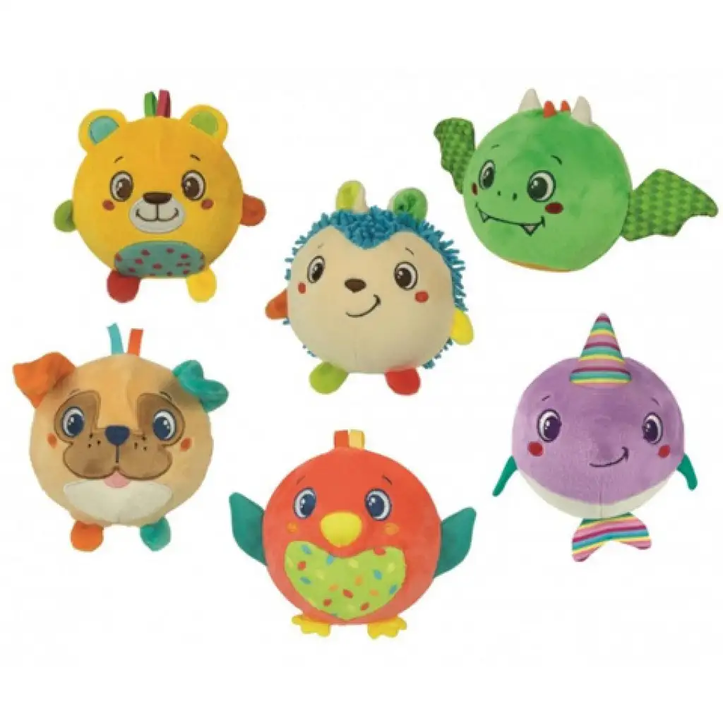 Weiches Plüsch-Rasselspielzeug in verschiedenen Tierformen, 10 cm - Clementoni Bild 1