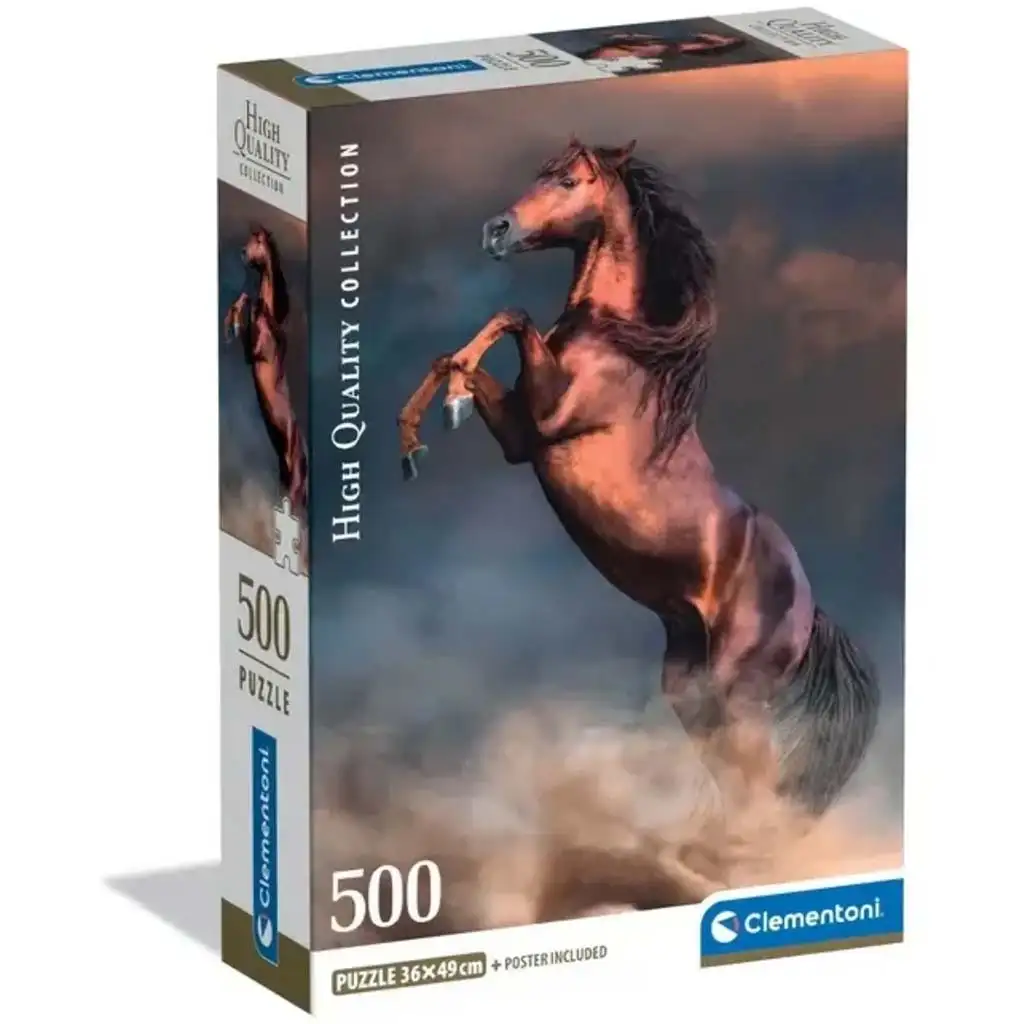 Wilder roter Hengst HQC 500-teiliges Puzzle - Clementoni Bild 1