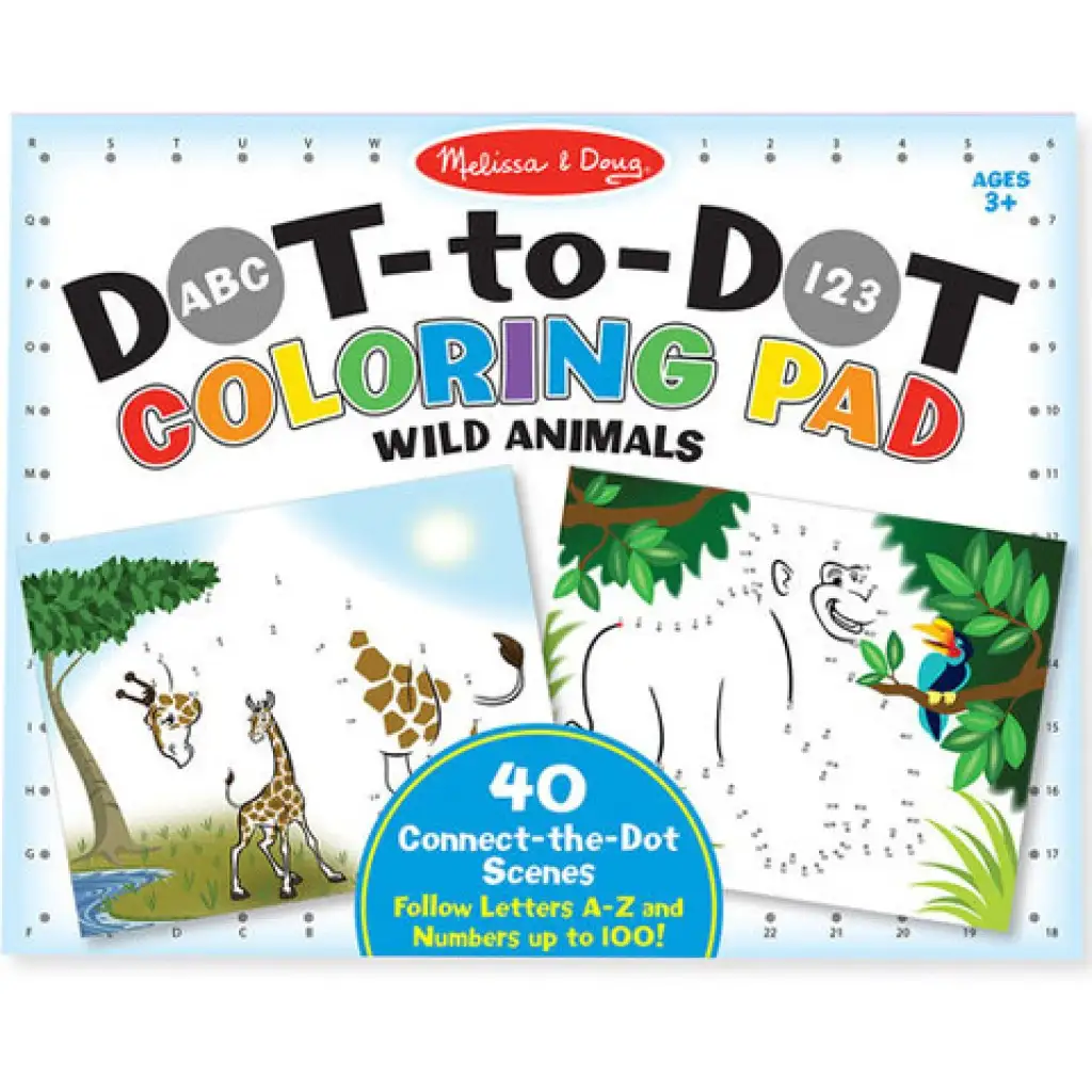 Wildtiere Punkt-zu-Punkt Malbuch - Melissa & Doug Bild 1