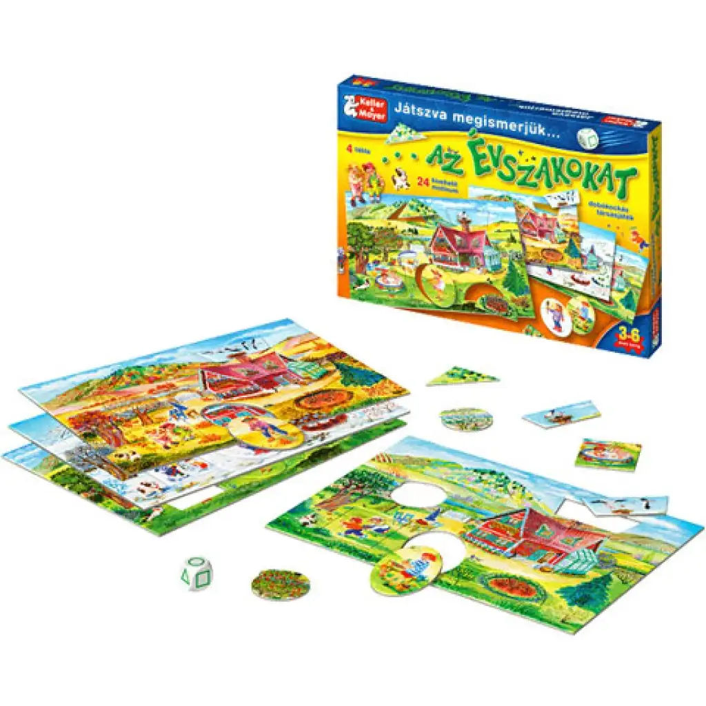 Wir lernen die Jahreszeiten beim Spielen Gesellschaftsspiel Bild 2