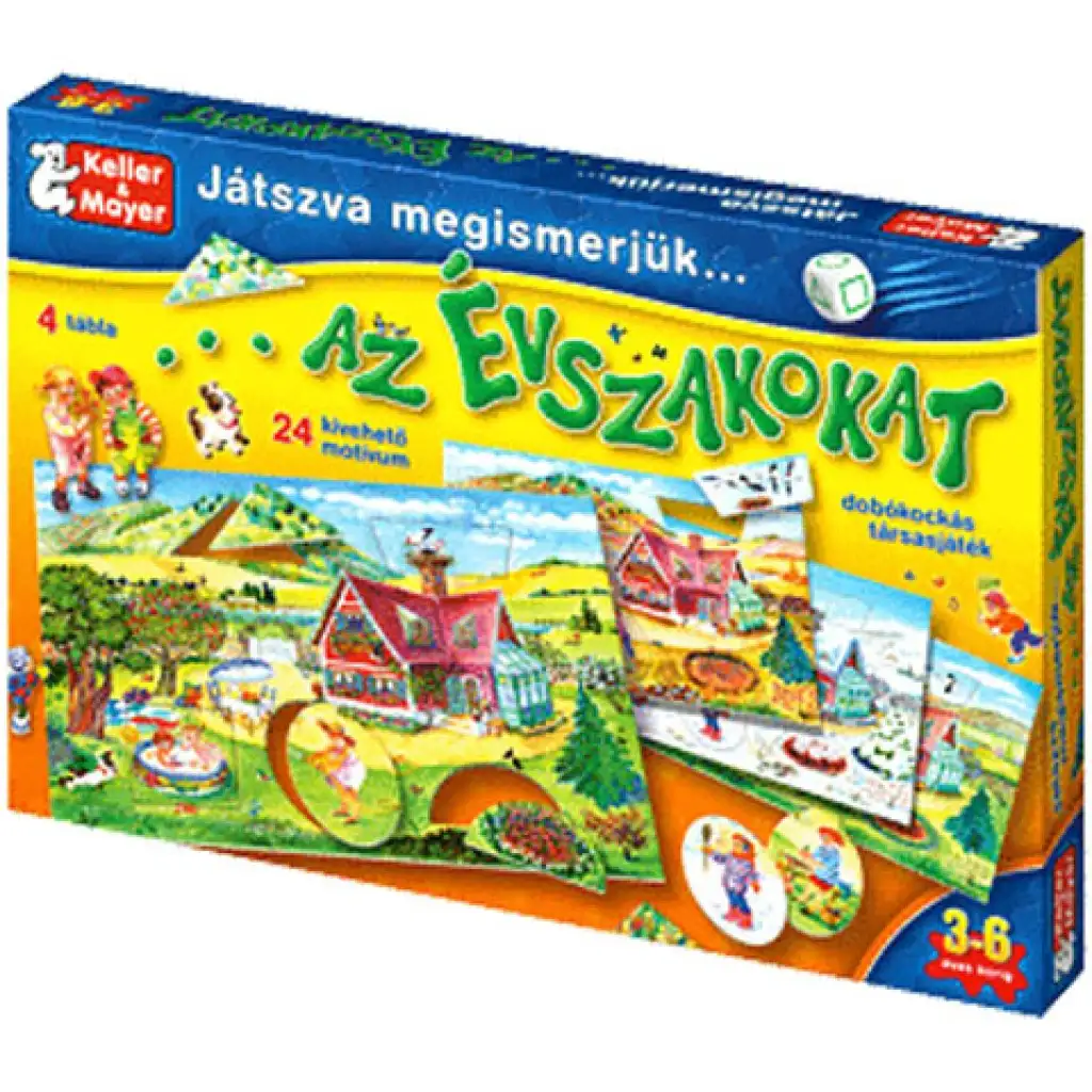 Wir lernen die Jahreszeiten beim Spielen Gesellschaftsspiel Bild 1