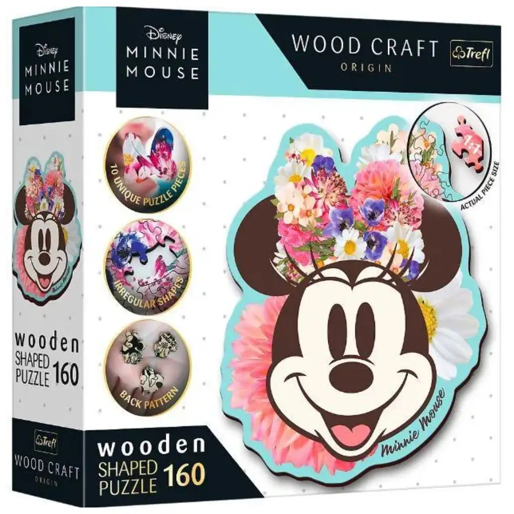 Wood Craft: Disney - Stilvolle Minnie Maus 160-teiliges Premium-Holzpuzzle - Trefl Bild 1